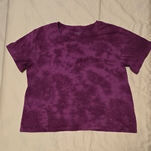Athleta Rich Purple Cotton Top